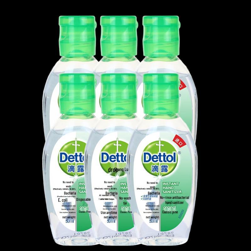 

Dettol No-Rinse Hand Sanitizer, Classic Pine, 6-Pack (50ml Each)