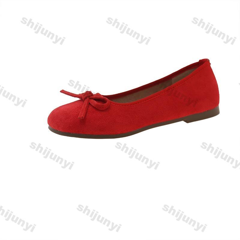 Large Size Women's Ballet Flats 2025 Summer New Bow-knot Soft Sole Vintage Casual Shoes Lightweight Comfortable Women Loafers