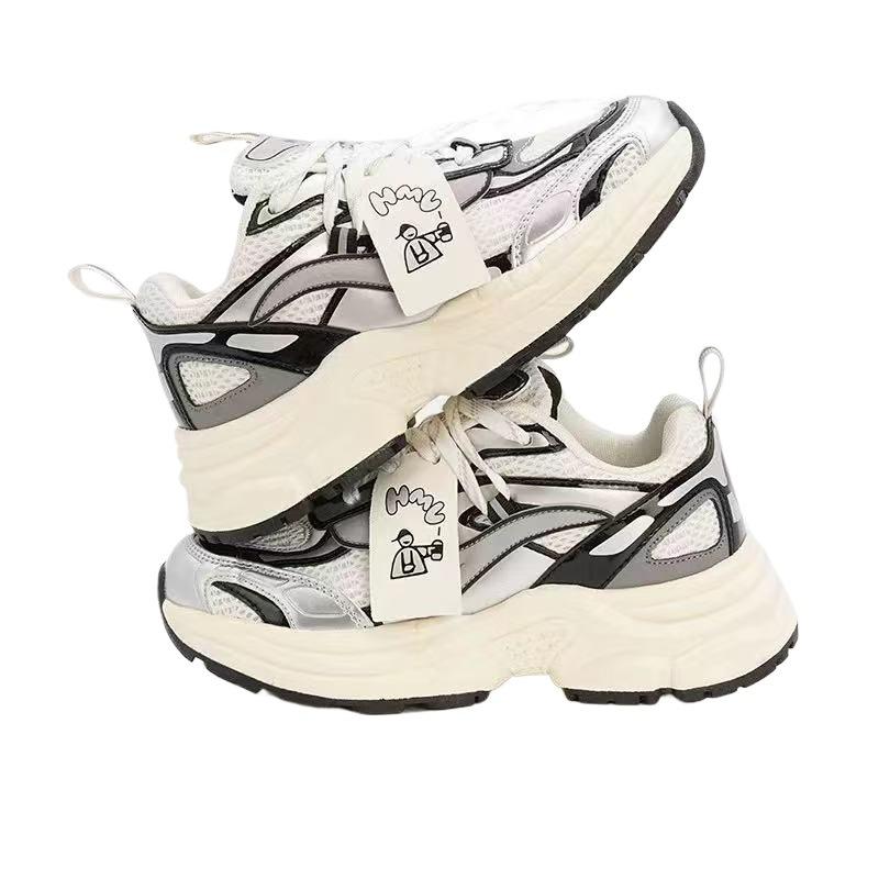 2025 Dad Shoes Men's Trend Retro Platform Sports Jogging Shoes Autumn and Winter New Men's Shoes Versatile Couple Casual Shoes