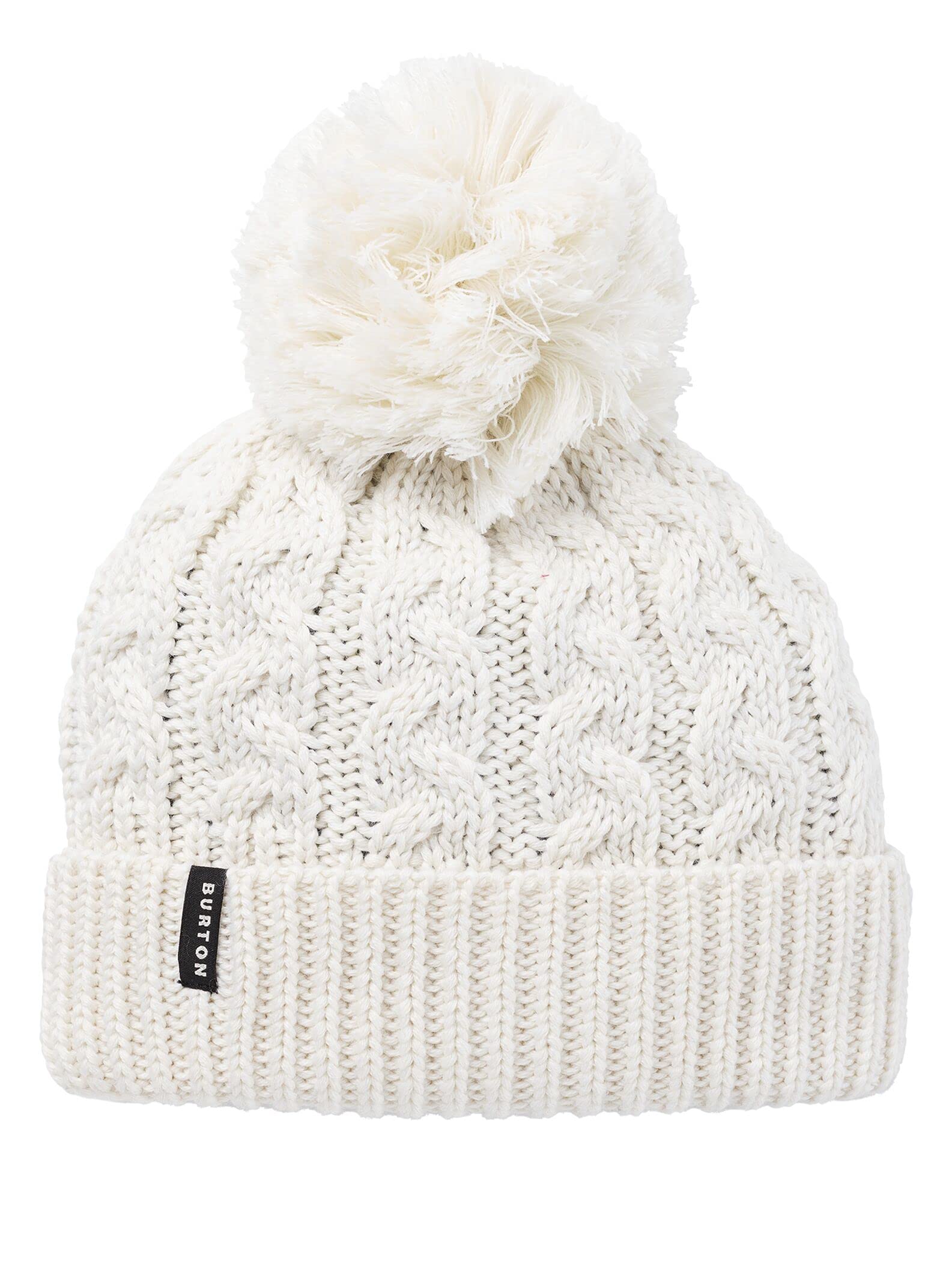 Burton Zippy Knit Stout White Fleece-Lined Beanie, Women s,