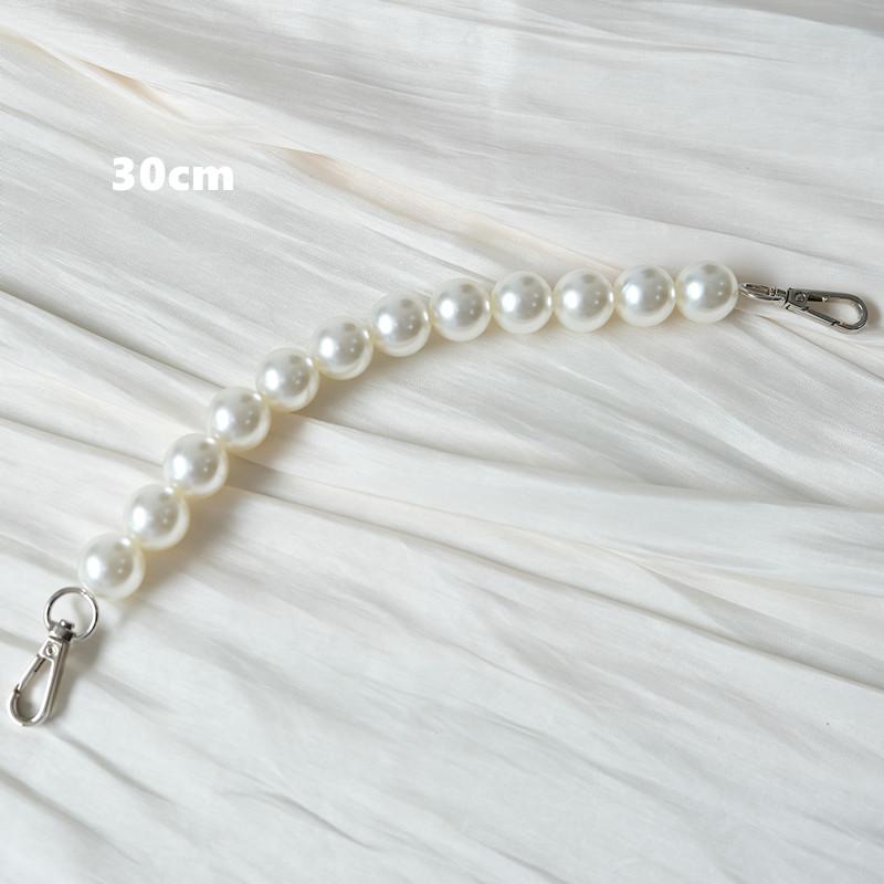 New Fashion Woman Handbag Accessory Parts PVC Pearl Acrylic Resin Chain Luxury Solid Strap Women Shoulder Clutch Handle Chains