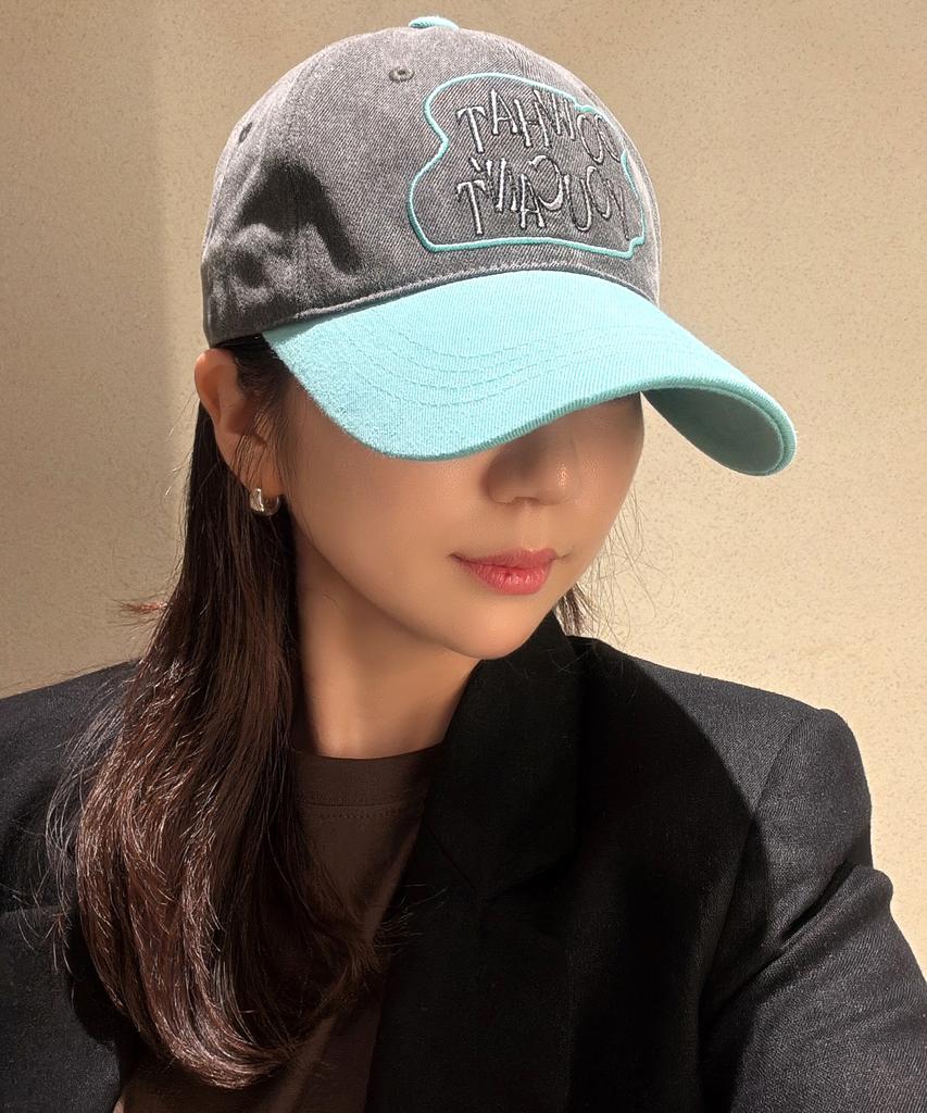 Seullipiseullib Do What You Cant Charcoal/Mint Ball Cap