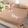 100% Waterproof Cotton Fitted Sheet with Elastic Bands Non Slip Adjustable Mattress Covers for Single Double King Queen Bed,150/180/200cm