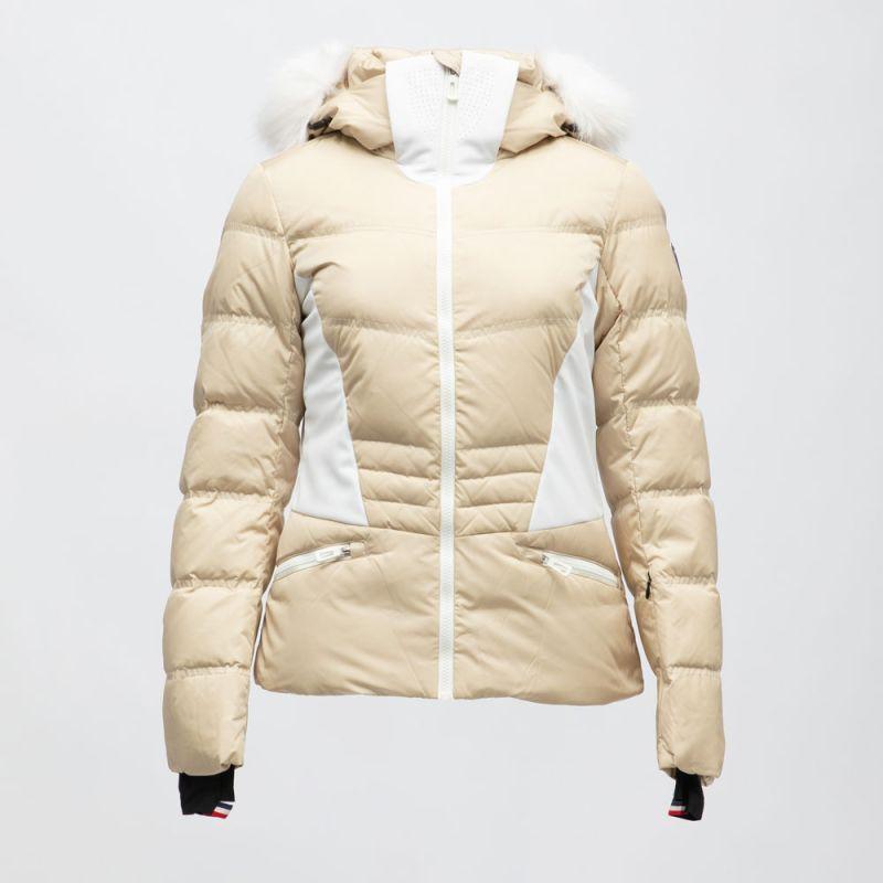 Women's ROSSIGNOL Faux Fur Hooded Ski Jacket with Logo
