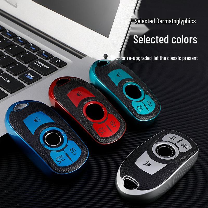 Leather Key Case for Buick Envision, New Regal 21, LaCrosse, GL6 Models - Unisex Design