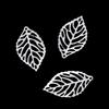 50Pcs/Lot Hollow Tree Leaves Charms Pendants for DIY Earrings Necklace Bracelet Jewelry Making Findings Accessories Supplies