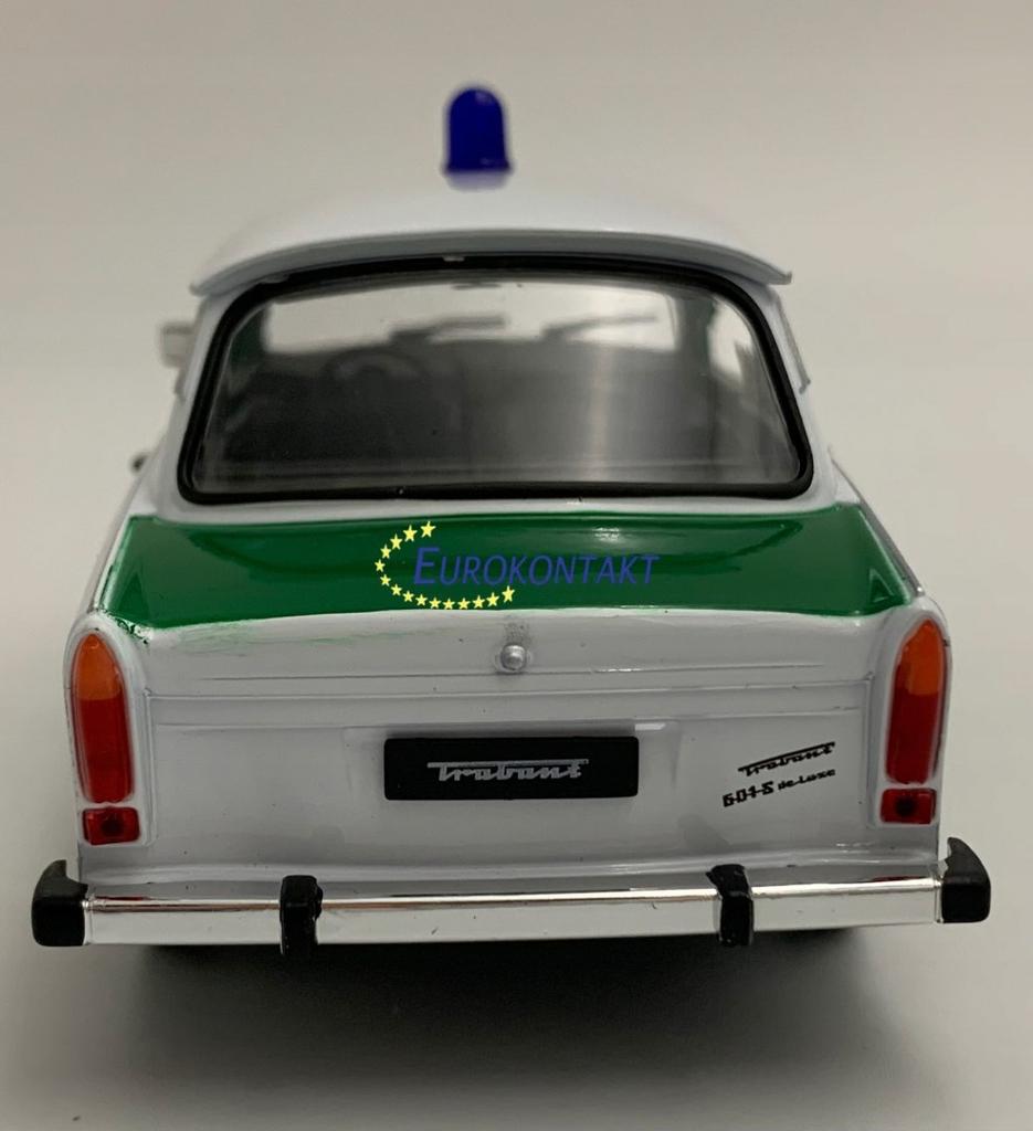 Trabant 601 Polizei Policja Model 24037gp Metal Welly 1:24