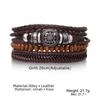 Retro Multi-Layer Beaded Adjustable Leather Men's Bracelet