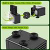 2.5W 5V Separated Solar Water Fountain Pump Kit with 5 Spray Nozzles Outdoor Water Feature for Bird Bath Small Pond Garden Decoration