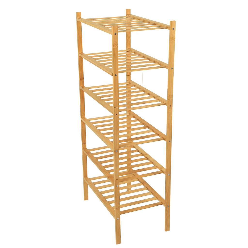 Shoe Rack Stackable Standing Shoe Shelf Storage Organizer for Entryway Hallway Closet Natural Color