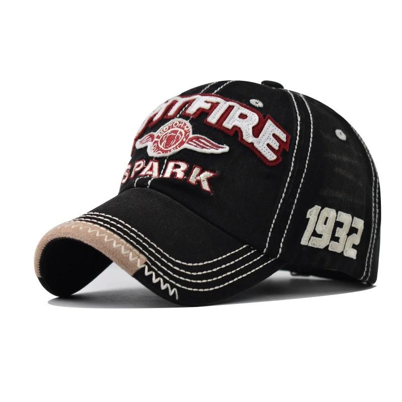 

Men Women Cotton Embroidered Letter Printed Baseball Cap Cowboy Hip Hop Dance Club Snapback Hat Visors Summer Sports Sun Hats 54-61CM