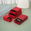 Necklaces Earrings Ring Drawer Boxes Small Travel Jewelry Gift Display Packaging Box Outer Paper Inner Velvet