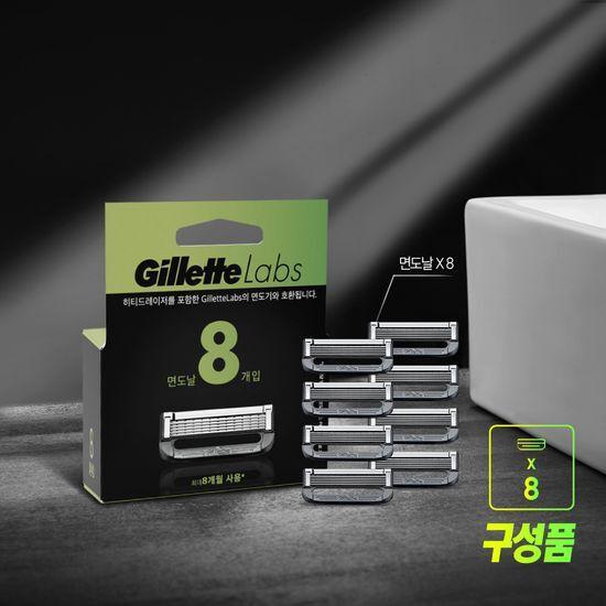 Gillette Labs Deep Cleansing Bar Razor Blades, 8-Pack