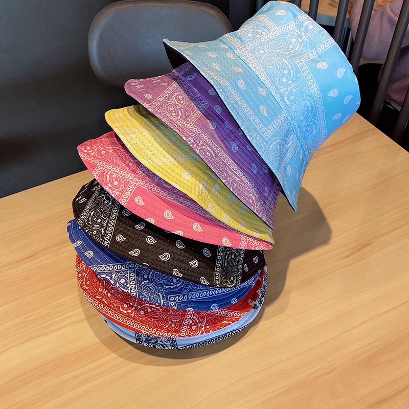 Graffiti Printed Fisherman Hat For Men And Women Personalized  Outdoor Leisure Sunshade Versatile