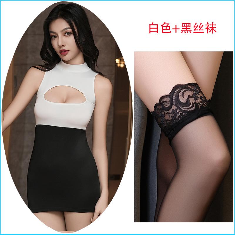 Night concubine sexy underwear tight ** hip skirt secretary pajamas temptation flirting qqny2
