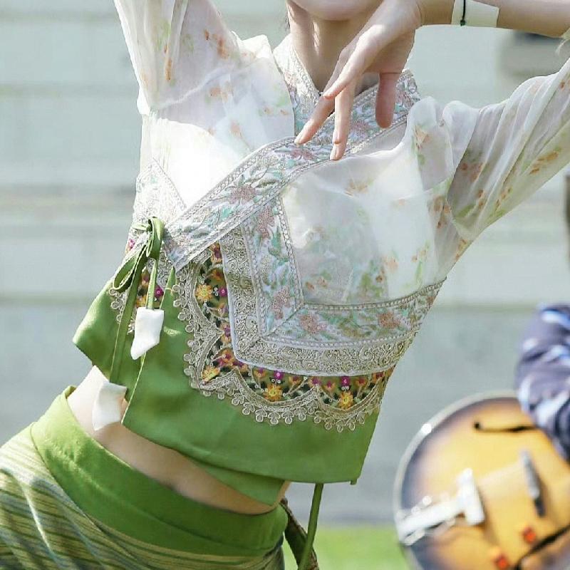 4.5cmx10Yards DIY Materials Bohemian Style Sewing Accessories Multi-Function Floral Embroidery Curtain Decor Multiple Colors