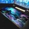 Mouse Pad Galáxia Estrelada HD Grande Computador Escritório Jogo Tapetes de Mesa XXL Borracha Antiderrapante HD Teclado Mousepads Universo Tapete de Mesa