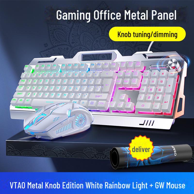 Silver Carving V2G5 Metal Gaming USB Set: Keyboard, Mouse, Headset