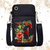 Creative 26 English floral letter printing trend messenger bag casual portable multi-function lightweight mobile phone bag