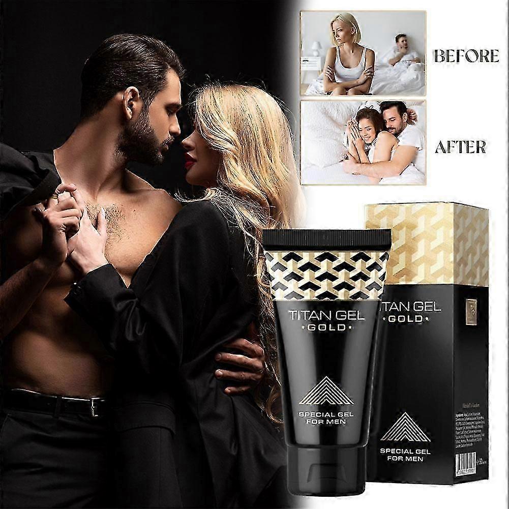 Mens Gel Massage Cream, Gold Box Herbal Formula Adult Care Lubricant Kit New Arrival
