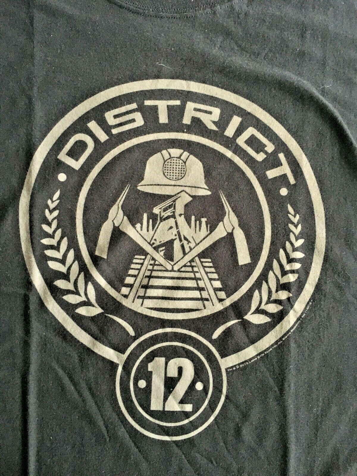 Hunger Games District 12 Movie Men T-Shirt Available in XL New S