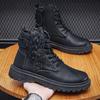Vintage High Heels Winter Boots Official Men's High Quality Alligator Boots