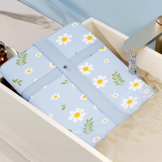 Storage Bag with Two-Way Zipper Extra Large Capacity Dust-Proof Organizer Flower Pattern Clothes Storage Bag