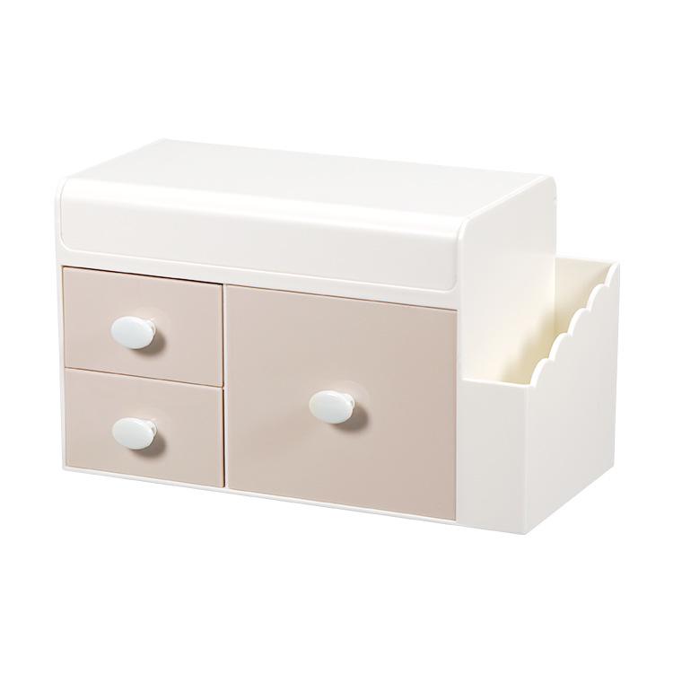 Versatile Storage Box with Drawer and Pen Holder Lid