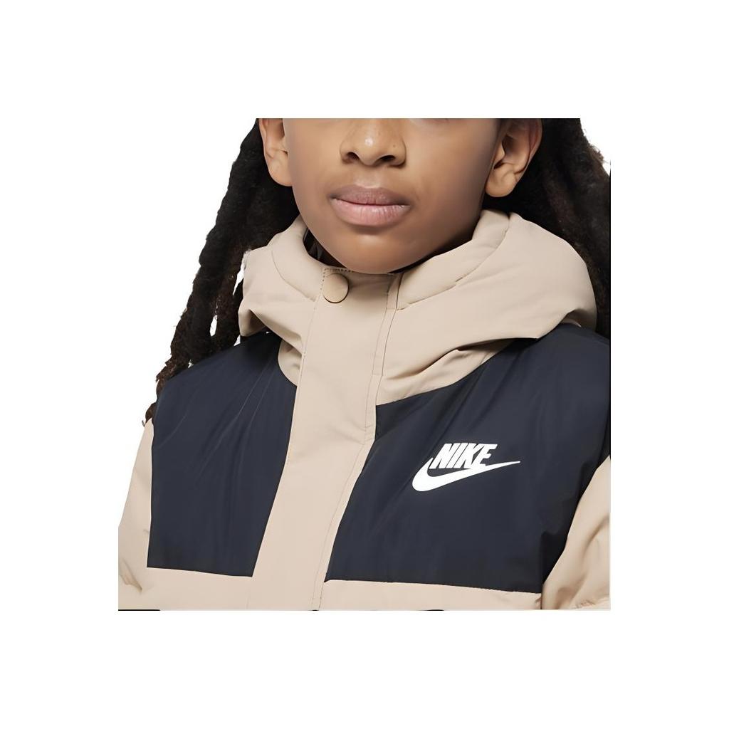 Nike Down Jacket Casual Waterproof Warm Kids Jackets Yellow HQ7155-200