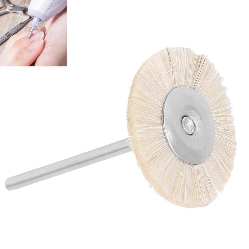 T shaped Nail Drill Bit Clning Brush Portable Nail Dust Brush Manicure Tool Accessory(White )