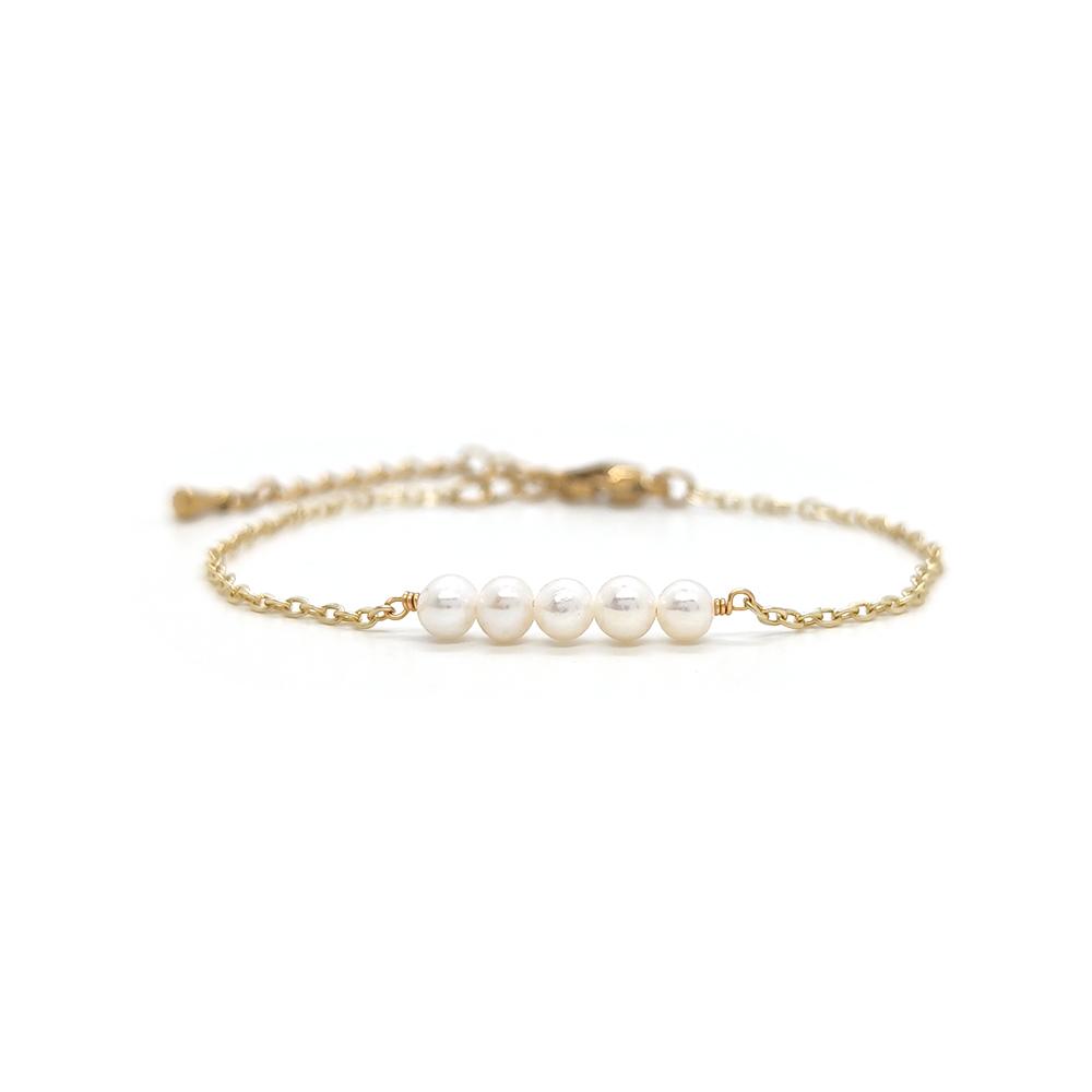 Vlen Stainless Steel Chain Bracelet Woman Girl Friends Gift Natural Pearl Bracelets for Women Minimalist Pulseras Jewelry