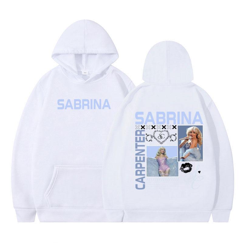 Sabrina Carpenter 2025 Tour Vintage Graphic Pullover Men Women Fashion Tracksuit Long-sleeved Thick Casual Aesthetics Hoodie Top