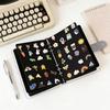 Anstecknadel-Displaybuch 8 Filz-Ansteckseiten Abzeichen-Sammler-Album Emaille-Pin-Organizer