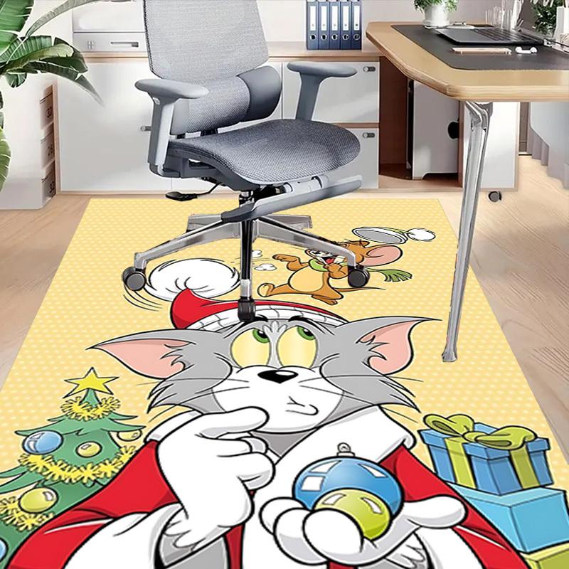 1pc Tom and Jerry Carpet, for Home & Office Decor, Desk Chair Carpet, Festive GiftL1389