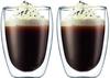 Morningplace Glass Cup Set of Double-Walled Tumbler, Double-Walled, Heat-Resistant (350ml, 2)