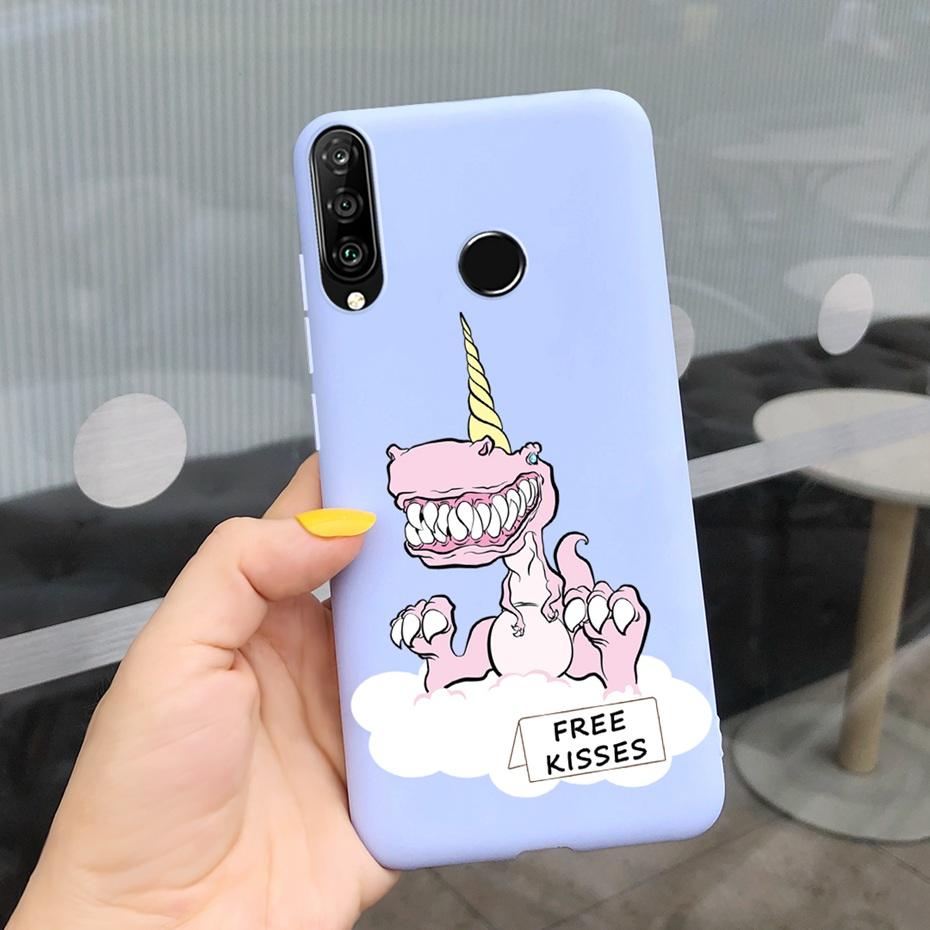 For Huawei P30 Lite Phone Case Flower Girl Pattern Soft Silicon Cover For Huawei P30 Pro Lite Case Cute Funda P 30 P30lite Cases