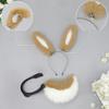 Bandeau Oreilles de Lapin Queue d'Animal Faite à la Main Headwear Oreilles de Lapin Longues Accessoires Cosplay Anime Queue de Lapin