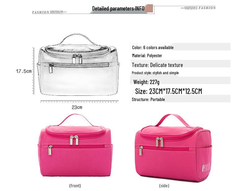 Large Capacity Waterproof Travel Toiletry Bag with Pillow Hook