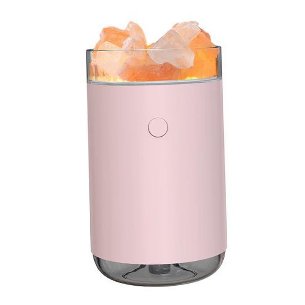 Humidificateur Diffuseur de Sel USB Diffuseur Humidificateur de Bureau avec Effet de Lumière Colorée