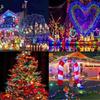 50LED/20LED Solar String Lights Outdoor Waterproof Fairy Lights String 8 Mode for Home Gardens Wedding Party Outdoor Tree Decorations 7m/5m