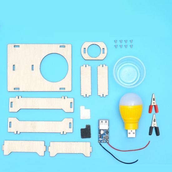 Lustiges wissenschaftliches Experimentierspielzeug regt die Fantasie an, wissenschaftliche Erkenntnis, Holz, Lehrdemonstration, Salzwassergenerator