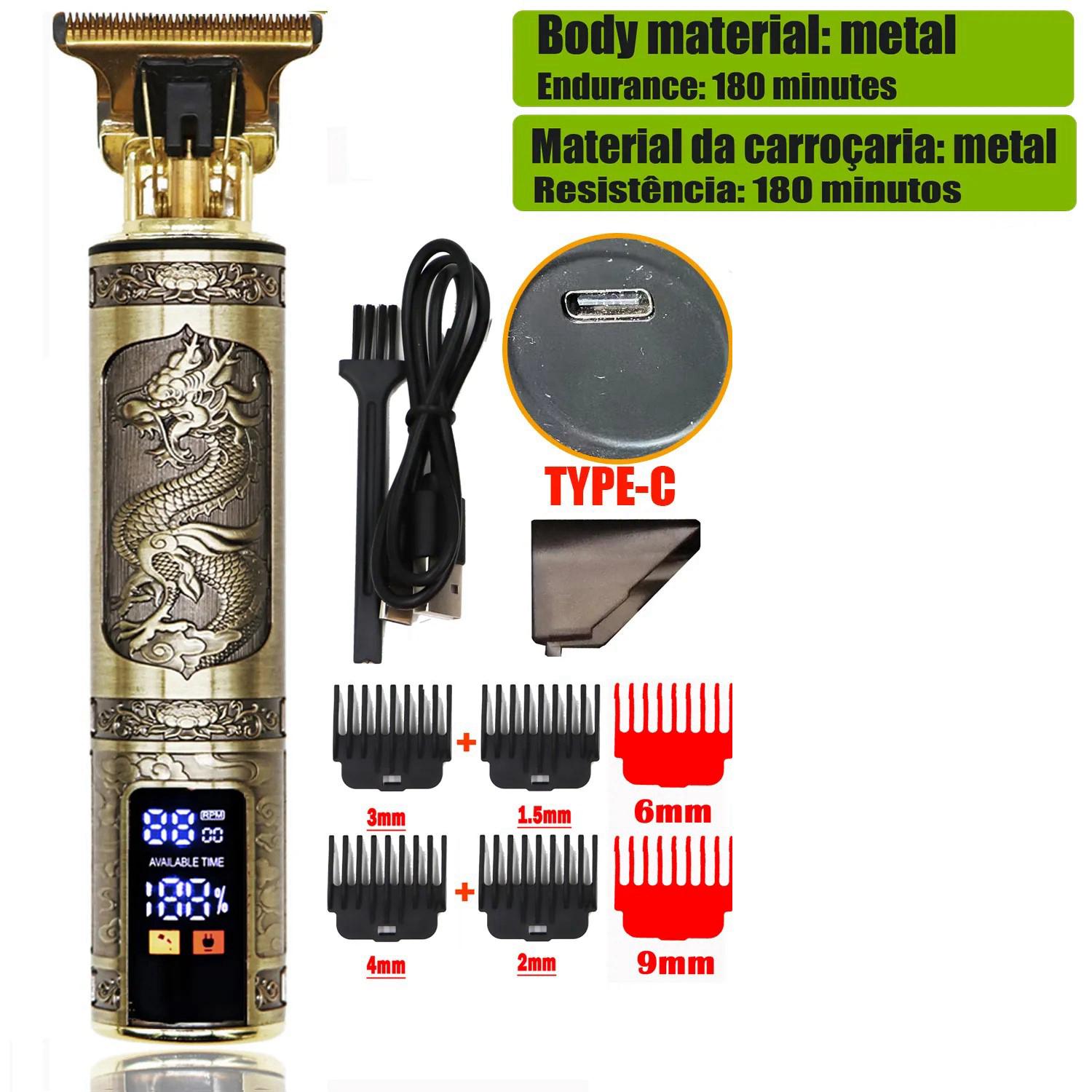 

Dragon Vintage T9 Акумуляторні професійні машинки для стрижки волосся Електричні тримери для чоловіків Машинка для стрижки волосся Бритва