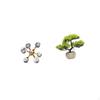 Sphere Bonsai Figurine Modern Greenery Tabletop Ornament Faux Plant Decorative Sculpture for Desk
