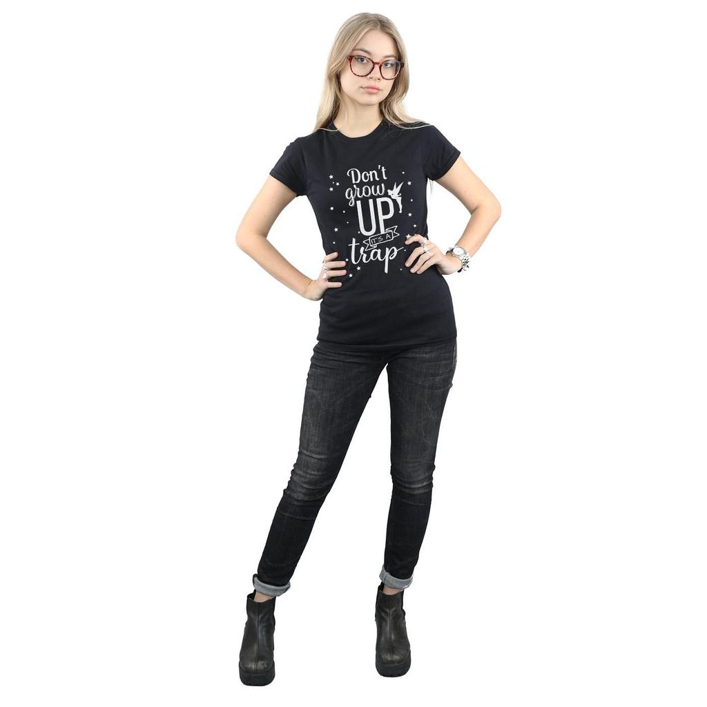 Tinkerbell Womens/Ladies DonÂ´t Grow Up Cotton T-Shirt