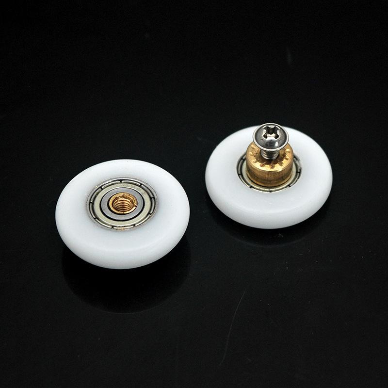 4pcs/set Durable Roller Shower Rooms Cabins Pulley Shower Room Roller /Runners/Wheels/Pulleys Diameter 19mm/23mm/25mm/27mm