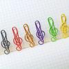 10pc Colorful Musical Note Shape Paper Clips,Document Organizer Paper Clips,Bookmark Stationery School Office Supply Clip Holder