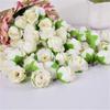 Rose Artificial Flowers 50pcs Simulation Flower Head Fake Roses Wedding Decorated Wall Flower Arrangement home Party Decoration