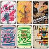 MISES JAZZ Metal Poster Vintage Metal Tin Sign Decorative Plate Metal Sign Music Metal Plaque Home Bar Studio Industrial Decor