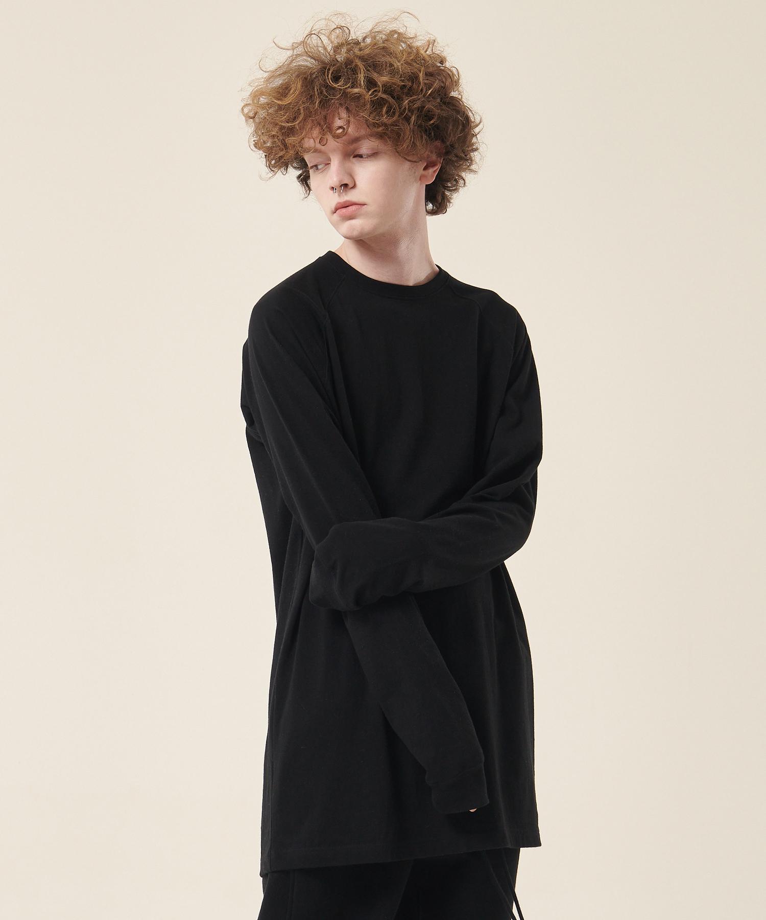 Attention Row 22Ss03At017 Always Long Regular Fit Raglan Bio Long Sleeve (Black) Black/Size 1 (M)