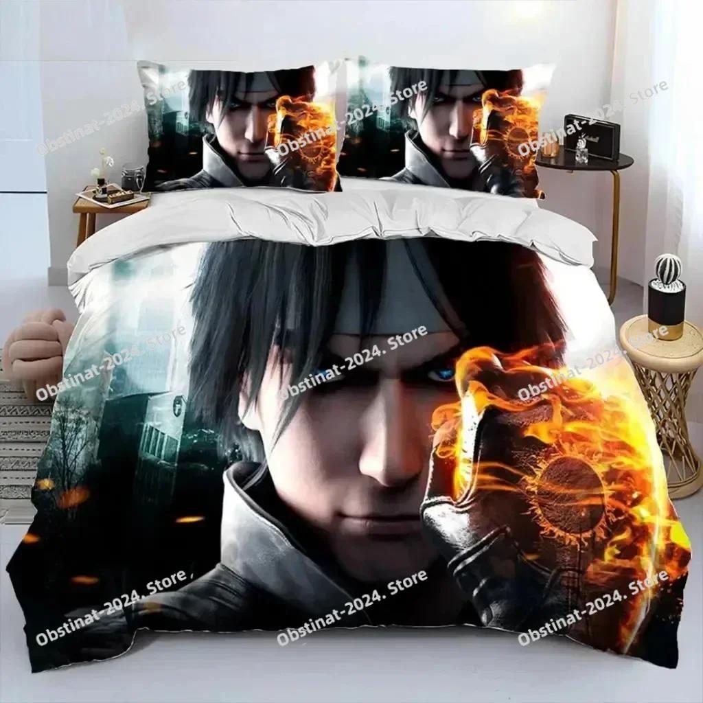 Game King Of Fighters Retro Bedding Set Printed single Comforter Quilt Bed Duvet Cover Pillow Case 3 Pieces Sets Kids Adult Size